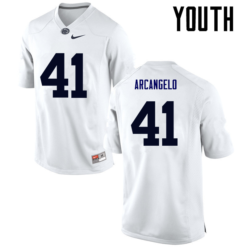 NCAA Nike Youth Penn State Nittany Lions Joe Arcangelo #41 College Football Authentic White Stitched Jersey IUK3698PY